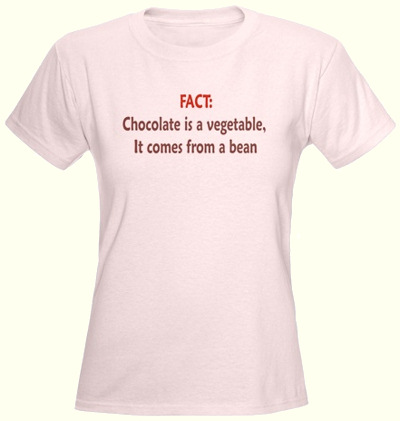 Chocolate is a Vegetable T-shirt.