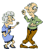 Video clip of an elderly couple dancing.