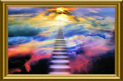 Stairs leading leading up to Heaven.