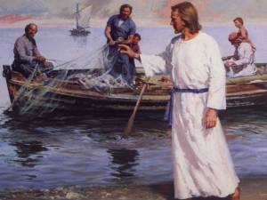 Jesus & fishermen.