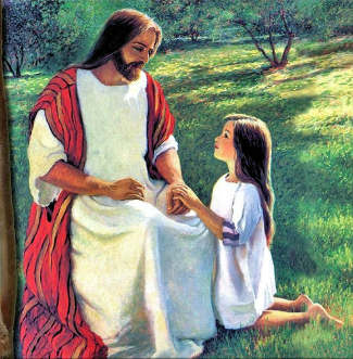 Jesus and young girl.