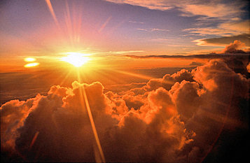 Beautiful SunRise and puffy clouds.