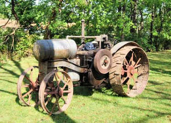 Ancient tractor.