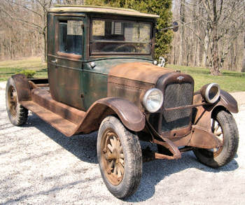 Old rusty car.