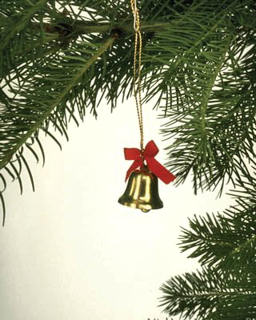 Little brass Christmas tree bell.
