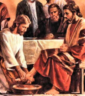 Christ Washing Disciples Feet.