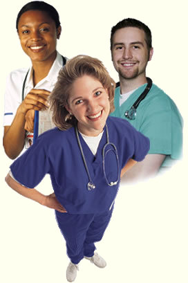 Three Nurses and Doctors.