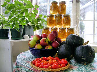 Fall harvest and canning.