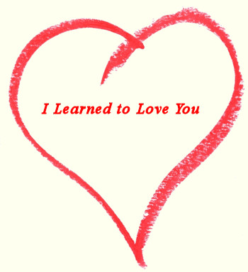 Heart and 'I Learned to Love You' message.