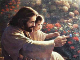 Jesus and little girl.