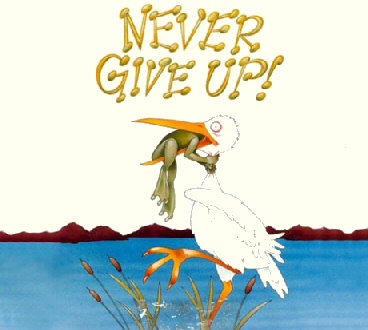 Never Give Up Cartoon.