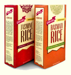Two boxes of rice.