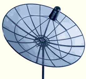 Satellite antenna.