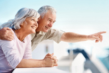 Senior couple enjoying life and making new plans.