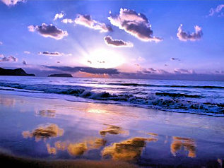 New Day - Sunrise over the ocean.