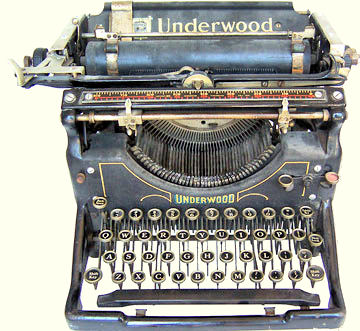Underwood typewriter model 5.