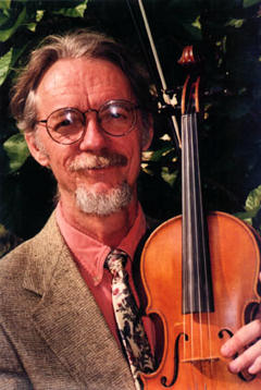 Man holding a Violin.